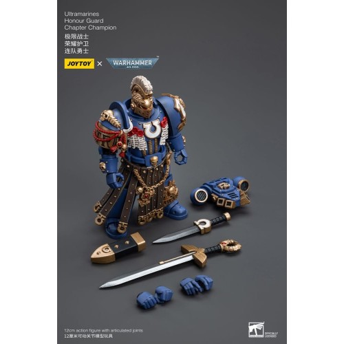 Warhammer 40k Action Figure 1/18 Ultramarines Honour Guard Chapter Champion 12 cm