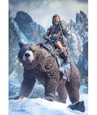 Mythic Legions: Rising Sons Actionfigur Bodvar (Bear Mount) 15 cm