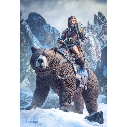 Mythic Legions: Rising Sons Actionfigur Bodvar (Bear Mount) 15 cm