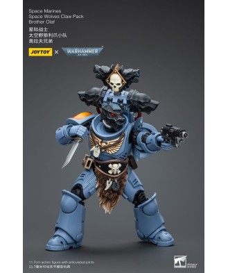 Warhammer 40k Action Figure 1/18 Space Marines Space Wolves Claw Pack Brother Olaf 12 cm