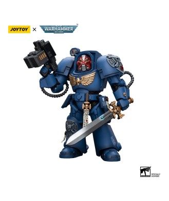 Warhammer 40k Action Figure 1/18 Ultramarines Terminator Squad Sergeant with Power Sword and Teleport Homer 12 cm