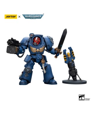 Warhammer 40k Action Figure 1/18 Ultramarines Terminator Squad Sergeant with Power Sword and Teleport Homer 12 cm