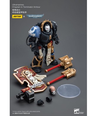 Warhammer 40k Action Figure 1/18 Ultramarines Chaplain in Terminator Armour 12 cm