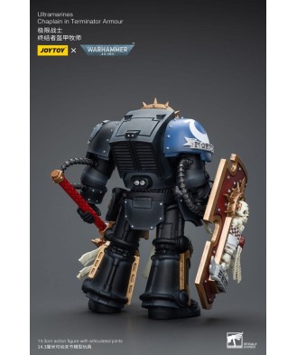 Warhammer 40k Action Figure 1/18 Ultramarines Chaplain in Terminator Armour 12 cm