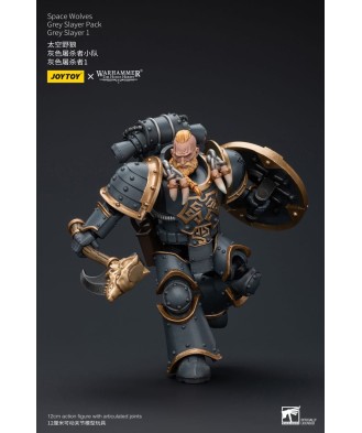 Warhammer The Horus Heresy Action Figure 1/18 Space Wolves Grey Slayer Pack Grey Slayer 1 12 cm