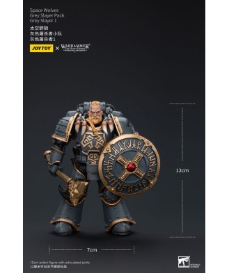 Warhammer The Horus Heresy Action Figure 1/18 Space Wolves Grey Slayer Pack Grey Slayer 1 12 cm