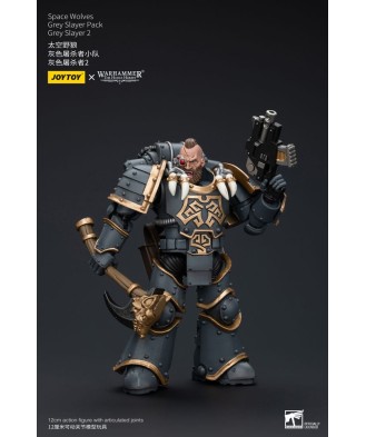 Warhammer The Horus Heresy Action Figure 1/18 Space Wolves Grey Slayer Pack Grey Slayer 2 12 cm