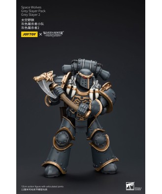 Warhammer The Horus Heresy Action Figure 1/18 Space Wolves Grey Slayer Pack Grey Slayer 2 12 cm