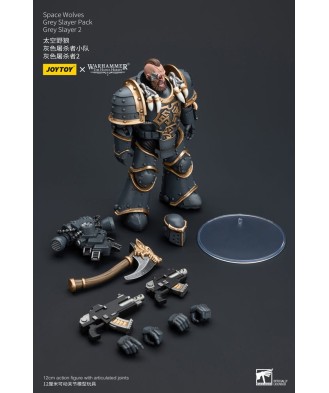 Warhammer The Horus Heresy Action Figure 1/18 Space Wolves Grey Slayer Pack Grey Slayer 2 12 cm