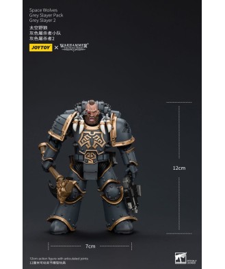 Warhammer The Horus Heresy Action Figure 1/18 Space Wolves Grey Slayer Pack Grey Slayer 2 12 cm