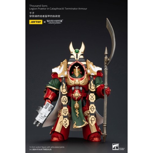 Warhammer The Horus Heresy Action Figure 1/18 Thousand sons Legion Praetor in Cataphractii Terminator Armour 12 cm