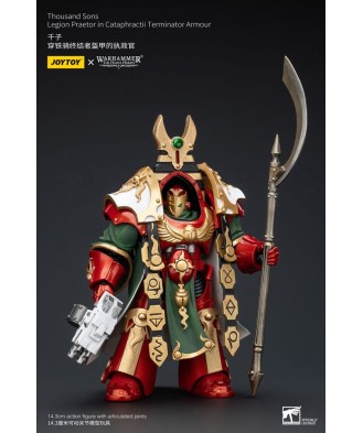 Warhammer The Horus Heresy Action Figure 1/18 Thousand sons Legion Praetor in Cataphractii Terminator Armour 12 cm