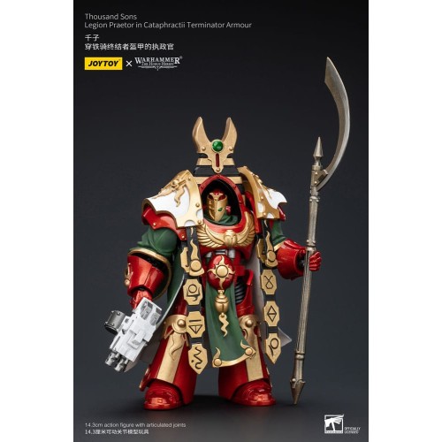 Warhammer The Horus Heresy Action Figure 1/18 Thousand sons Legion Praetor in Cataphractii Terminator Armour 12 cm