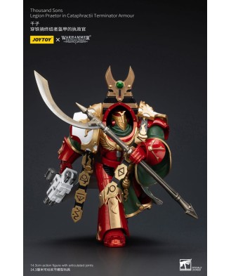 Warhammer The Horus Heresy Action Figure 1/18 Thousand sons Legion Praetor in Cataphractii Terminator Armour 12 cm