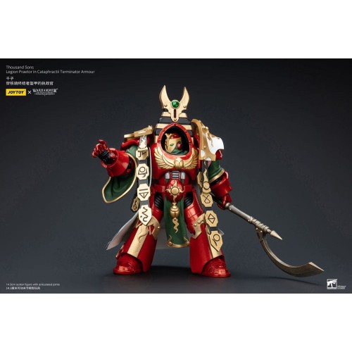 Warhammer The Horus Heresy Action Figure 1/18 Thousand sons Legion Praetor in Cataphractii Terminator Armour 12 cm