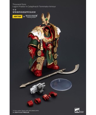 Warhammer The Horus Heresy Action Figure 1/18 Thousand sons Legion Praetor in Cataphractii Terminator Armour 12 cm