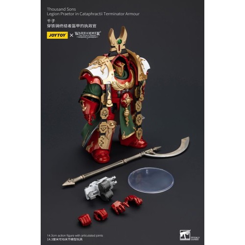 Warhammer The Horus Heresy Action Figure 1/18 Thousand sons Legion Praetor in Cataphractii Terminator Armour 12 cm