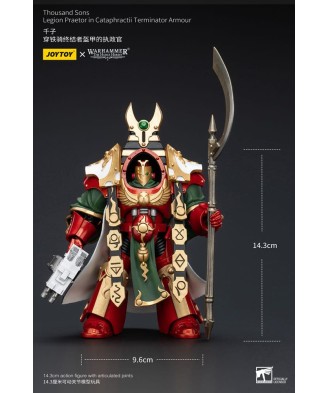 Warhammer The Horus Heresy Action Figure 1/18 Thousand sons Legion Praetor in Cataphractii Terminator Armour 12 cm