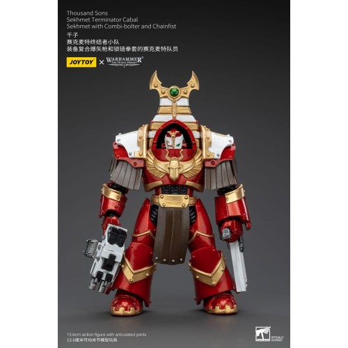 Warhammer The Horus Heresy Action Figure 1/18 Thousand Sons Sekhmet Terminator Cabal Sekhmet with Combi-Bolter and Chainfist 14