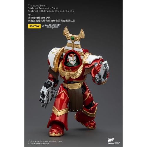 Warhammer The Horus Heresy Action Figure 1/18 Thousand Sons Sekhmet Terminator Cabal Sekhmet with Combi-Bolter and Chainfist 14
