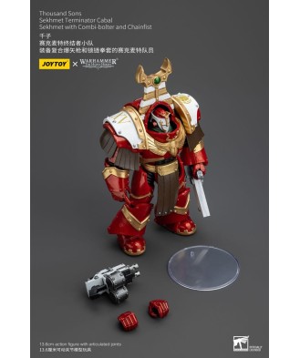 Warhammer The Horus Heresy Action Figure 1/18 Thousand Sons Sekhmet Terminator Cabal Sekhmet with Combi-Bolter and Chainfist 14