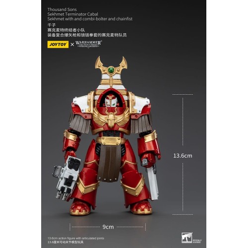Warhammer The Horus Heresy Action Figure 1/18 Thousand Sons Sekhmet Terminator Cabal Sekhmet with Combi-Bolter and Chainfist 14