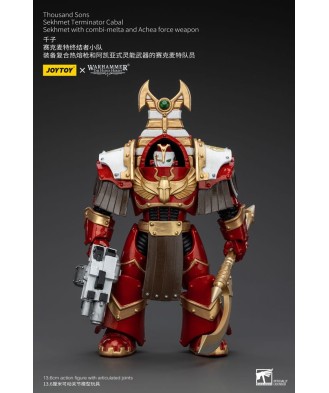 Warhammer The Horus Heresy Action Figure 1/18 Thousand Sons Sekhmet Terminator Cabal Sekhmet with Combi-Melta and Achea Force We