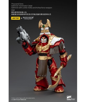 Warhammer The Horus Heresy Action Figure 1/18 Thousand Sons Sekhmet Terminator Cabal Sekhmet with Combi-Melta and Achea Force We
