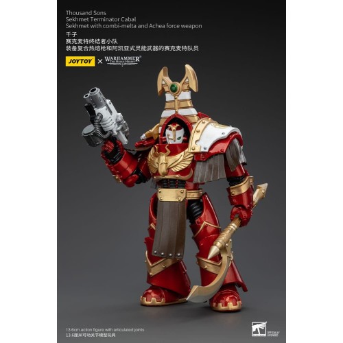 Warhammer The Horus Heresy Action Figure 1/18 Thousand Sons Sekhmet Terminator Cabal Sekhmet with Combi-Melta and Achea Force We