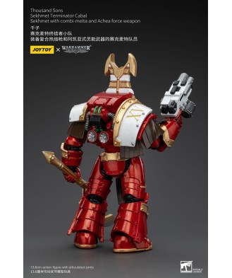 Warhammer The Horus Heresy Action Figure 1/18 Thousand Sons Sekhmet Terminator Cabal Sekhmet with Combi-Melta and Achea Force We