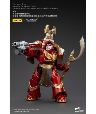 Warhammer The Horus Heresy Action Figure 1/18 Thousand Sons Sekhmet Terminator Cabal Sekhmet with Combi-Melta and Achea Force We
