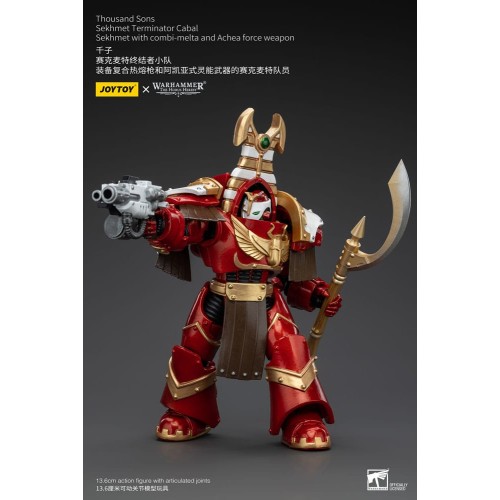 Warhammer The Horus Heresy Action Figure 1/18 Thousand Sons Sekhmet Terminator Cabal Sekhmet with Combi-Melta and Achea Force We