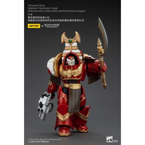 Warhammer The Horus Heresy Action Figure 1/18 Thousand Sons Sekhmet Terminator Cabal Sekhmet with Combi-Melta and Achea Force We
