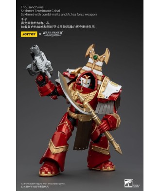 Warhammer The Horus Heresy Action Figure 1/18 Thousand Sons Sekhmet Terminator Cabal Sekhmet with Combi-Melta and Achea Force We