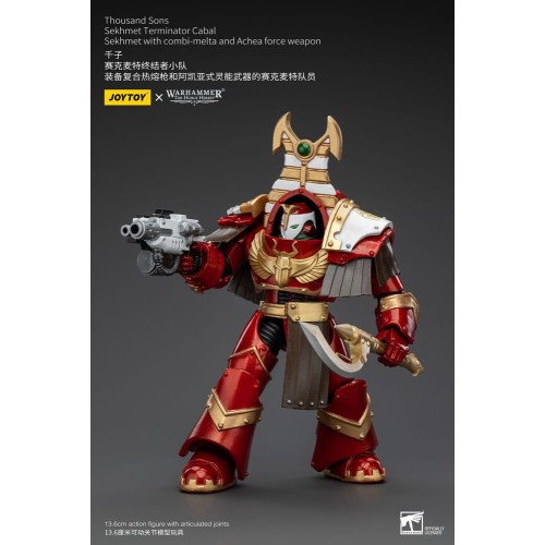Warhammer The Horus Heresy Action Figure 1/18 Thousand Sons Sekhmet Terminator Cabal Sekhmet with Combi-Melta and Achea Force We