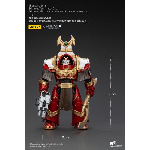 Warhammer The Horus Heresy Action Figure 1/18 Thousand Sons Sekhmet Terminator Cabal Sekhmet with Combi-Melta and Achea Force We