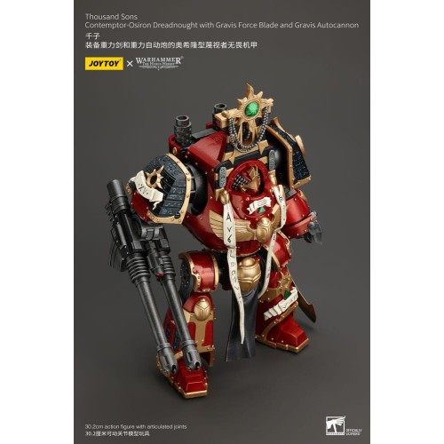 Warhammer The Horus Heresy Action Figure 1/18 Thousand Sons Contemptor-Osiron Dreadnought with Gravis Force Blade And Gravis Aut