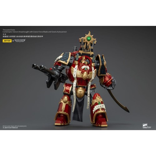 Warhammer The Horus Heresy Action Figure 1/18 Thousand Sons Contemptor-Osiron Dreadnought with Gravis Force Blade And Gravis Aut