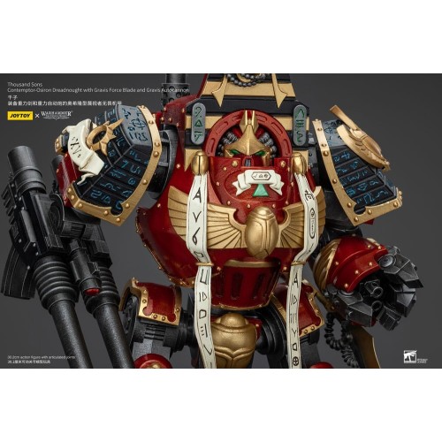 Warhammer The Horus Heresy Action Figure 1/18 Thousand Sons Contemptor-Osiron Dreadnought with Gravis Force Blade And Gravis Aut