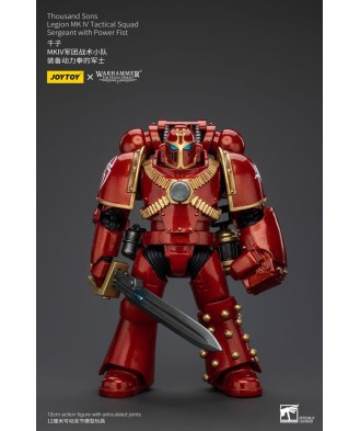 Warhammer The Horus Heresy Action Figure 1/18 Thousand Sons Legion MK IV Tactical Squad Sergeant with Power Fist 12 cm