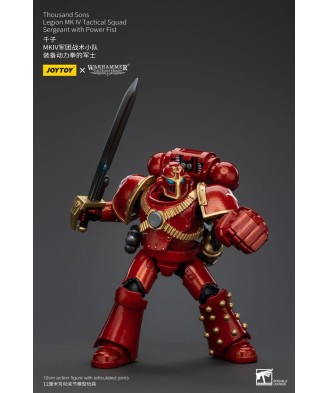 Warhammer The Horus Heresy Action Figure 1/18 Thousand Sons Legion MK IV Tactical Squad Sergeant with Power Fist 12 cm