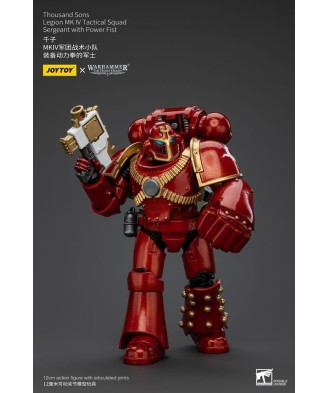 Warhammer The Horus Heresy Action Figure 1/18 Thousand Sons Legion MK IV Tactical Squad Sergeant with Power Fist 12 cm