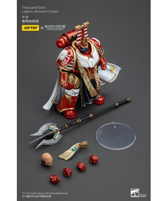Warhammer The Horus Heresy Action Figure 1/18 Thousand Sons Legion Librarian Consut 16 cm