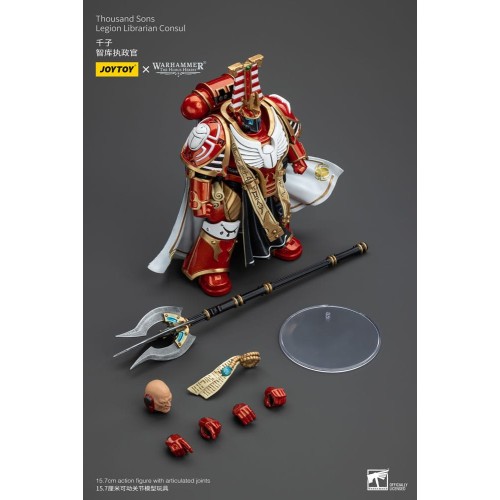 Warhammer The Horus Heresy Action Figure 1/18 Thousand Sons Legion Librarian Consut 16 cm