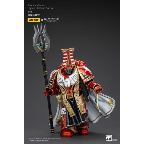 Warhammer The Horus Heresy Action Figure 1/18 Thousand Sons Legion Librarian Consut 16 cm
