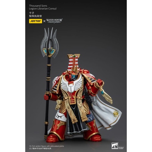 Warhammer The Horus Heresy Action Figure 1/18 Thousand Sons Legion Librarian Consut 16 cm