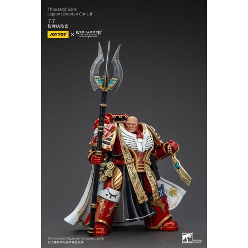 Warhammer The Horus Heresy Action Figure 1/18 Thousand Sons Legion Librarian Consut 16 cm