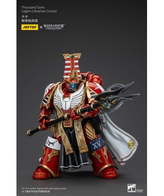 Warhammer The Horus Heresy Action Figure 1/18 Thousand Sons Legion Librarian Consut 16 cm