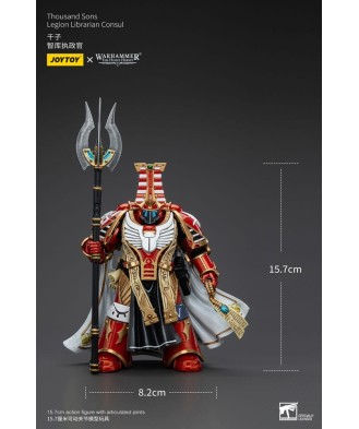 Warhammer The Horus Heresy Action Figure 1/18 Thousand Sons Legion Librarian Consut 16 cm