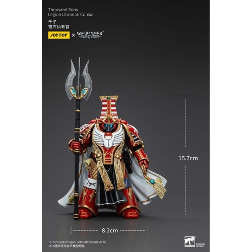 Warhammer The Horus Heresy Action Figure 1/18 Thousand Sons Legion Librarian Consut 16 cm